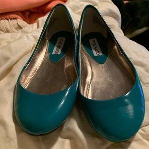 Turquoise Steven Madden flats